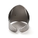 304 Stainless Steel Open Cuff Ring(RJEW-Z015-04P)-3