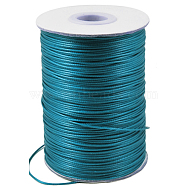 Korean Waxed Polyester Cord, Bead Cord, Dark Cyan, 1.2mm, about 185yards/roll(YC-1.2mm-NO110)