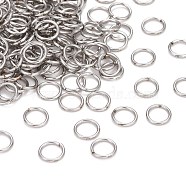 304 Stainless Steel Jump Rings, Soldered Jump Rings, Closed Jump Rings, Stainless Steel Color, 20 Gauge, 6x0.8mm, Inner Diameter: 4.5mm(STAS-E482-15B)