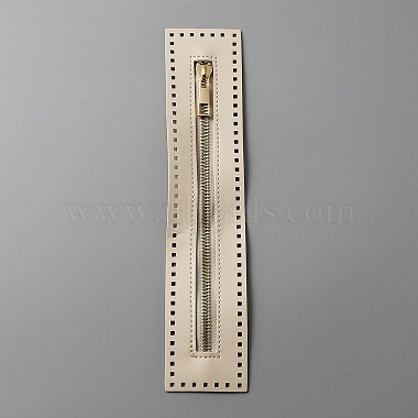 Cornsilk Imitation Leather Zippers & Parts