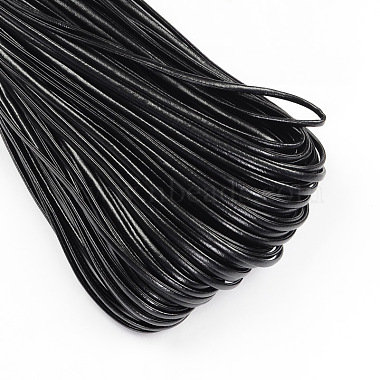 2mm Black Imitation Leather Thread & Cord