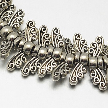 Style tibétain brins alliage d'aile de perles(X-TIBEB-O007-22-LF)-2