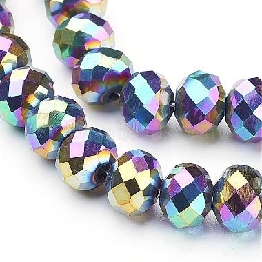 Electroplate Glass Beads Strands(GR7X10MMY-M)-2