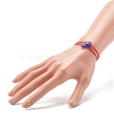 Ensemble de bracelets réglables en fil de nylon pour maman et fille(BJEW-JB06527)-3