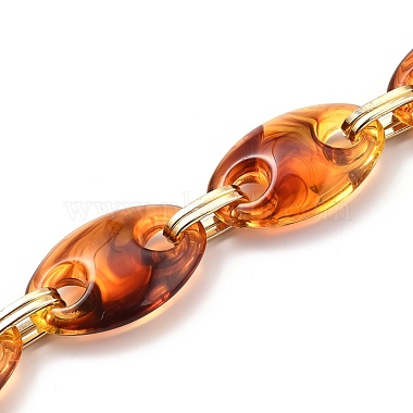 Dark Orange Acrylic Handmade Chains Chain