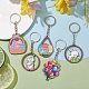 8Pcs 8 Styles Easter Wooden Keychains(KEYC-JKC00719)-2