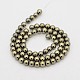 Round Non-magnetic Synthetic Hematite Beads Strands(G-D617-6mm-26)-2