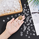 800Pcs 4 Style Transparent AS Plastic Base Buckle Hair Findings(FIND-NB0004-37)-3