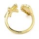 Brass Open Cuff Rings for Women(RJEW-Z072-02G-04)-3