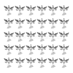 50Pcs Tibetan Style Alloy Pendants, Angel, Cadmium Free & Nickel Free & Lead Free, Antique Silver, 25x24x3mm, Hole: 2mm, 50pcs/set(TIBEP-UN0001-16)