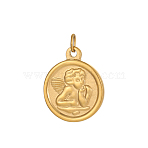 Angel Charms 304 Stainless Steel Pendants, Ion Plating(IP), Real 18K Gold Plated, 29x24mm(STAS-OY004-34G)
