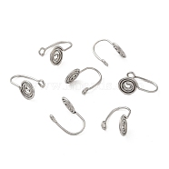 316 Surgical Stainless Steel Clip on Nose Rings, Nose Cuff Non Piercing Jewelry, Stainless Steel Color, 15x8.5x7.5mm(STAS-P336-09A-P)