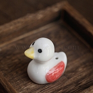 Duck Ceramic Incense Burners Holder, Aromatherapy Furnace Home Decor, Red, 46x30x45mm(PW-WG808FE-03)