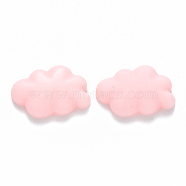 Resin Cabochons, Cloud, Pink, 22x14x6mm(CRES-T005-A-25A)