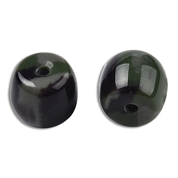 Resin Beads, Imitation Gemstone, Barrel, Dark Slate Gray, 8x7mm, Hole: 1.6mm