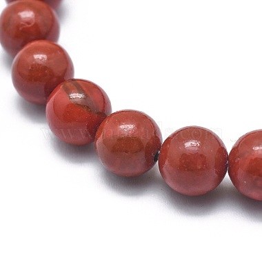 Natural Red Jasper Bead Stretch Bracelets(BJEW-K212-B-012)-3