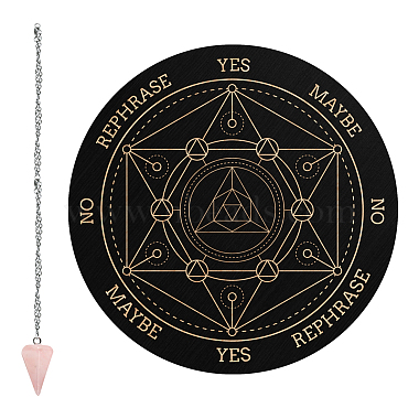 Rose Quartz Dowsing Pendulum Kits