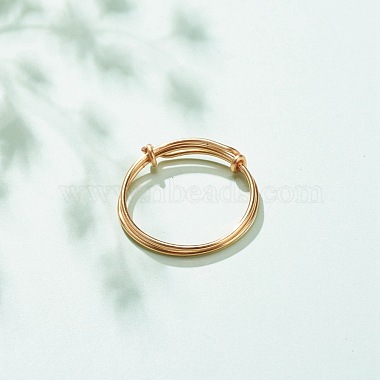 Copper Wire Wrap Expandable Finger Ring for Women(RJEW-JR00479-03)-2