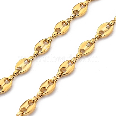 304 Stainless Steel Coffee Bean Chain Necklaces(NJEW-JN03046)-2