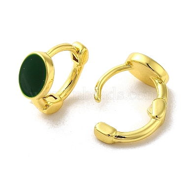 Flat Round Rack Plating Brass Hoop Earrings(EJEW-A031-14G)-2