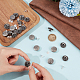 20Pcs Flat Round with Bee Pattern Alloy Decorative Rivets(FIND-CY0002-35)-3