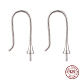 Rhodium Plated 925 Sterling Silver Earring Hooks(STER-I016-101P)-1