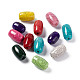 Perles européennes acryliques opaques craquelées(OACR-C006-39)-1