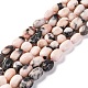 Natural Pink Zebra Jasper Beads Strands(G-G146-A21-01)-1