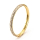 Brass Micro Pave Cubic Zirconia Bangles(BJEW-F416-02G)-4