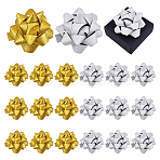 20Pcs 2 Colors Plastic Glitter Powder Flower Ball for Party Wedding Home Outdoor Decoration, Mixed Color, 70x28.5mm, 10pcs/color(AJEW-FG0005-69)