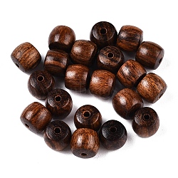 Natural Wood Beads, Undyedm, Column, Coconut Brown, 8x7mm, Hole: 1.8mm(X-WOOD-N016-49)