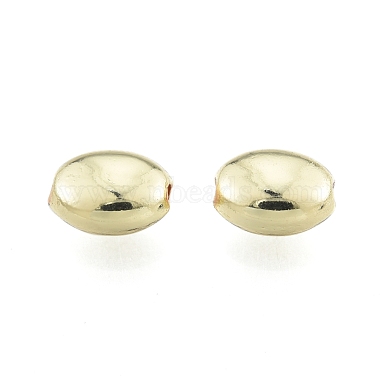 Light Gold Oval Alloy Beads