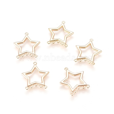 Real Gold Plated Star Brass Links