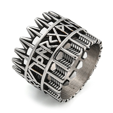 Crown 304 Stainless Steel Finger Rings
