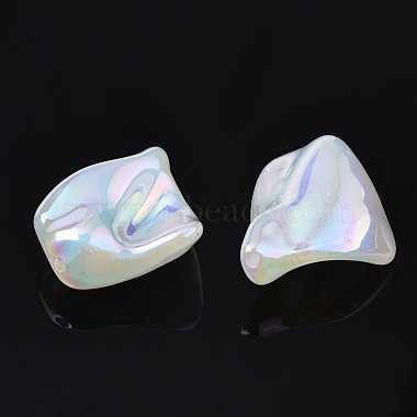 Rainbow Iridescent Plating Acrylic Beads(PACR-S221-002)-3