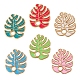 6 pièces 6 couleurs pendentifs en laiton émaillé(KK-SZ0001-73)-1
