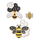 3Pcs 3 Style Bee Kind Enamel Pin(JEWB-FS0001-02)-1