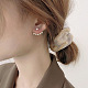 Kissitty 5 paires 5 boucles d'oreilles longues pendantes en zircone cubique transparente avec épingles en argent sterling pour femmes(EJEW-KS0001-03)-7