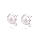 Brass Stud Earring Findings(KK-WH20013-07S)-1