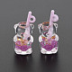 Imitation Bubble Tea/Boba Milk Tea Transparent Resin Pendants(RESI-T052-04D)-3