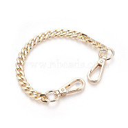 Bag Strap Chains, Wallet Chains, Iron Curb Link Chains, with Swivel Lobster Claw Clasps, Golden, 290x10x3mm(X-IFIN-WH0025-01G)