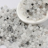 Natural Rainbow Moonstone Beads, No Hole, Round, 2~2.2mm(G-Z016-09)