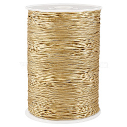 Elite 200 Yards Nylon Braided Threads, Chinese Knot Cord, Round, Wheat, 1.5mm, about 200.00 Yards(182.88m)/Roll(NWIR-PH0002-23E)