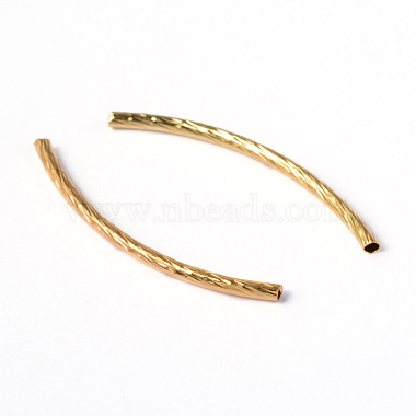 Golden Tube Brass Beads