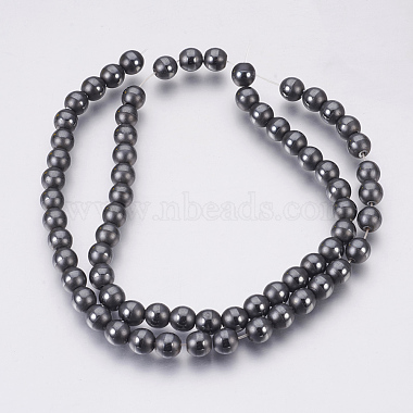 Electroplate Non-Magnetic Synthetic Hematite Beads Strands(G-F585-C-6mm)-3