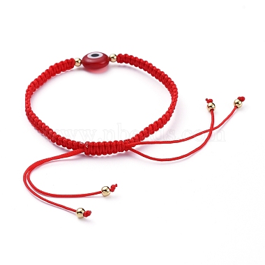 Bracelets de perles de nylon tressés réglables(BJEW-JB05293)-3