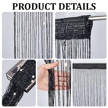 Polyester & Plastic Pearl Door String Curtain(AJEW-WH20128-053A)-6