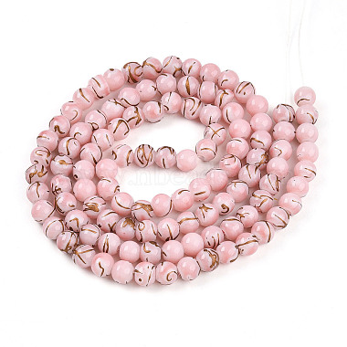 Baking Paint Glass Beads(X1-DGLA-N010-8mm-01)-2