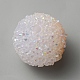 gefrostet Acryl-Perlen(MACR-WH0007-91B)-2