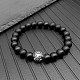Bracelet pixiu en perles noires pures(YP1688-2)-1